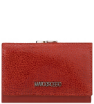 P412 Mały portfel Mato Grosso El Forrest skórzany czerwony z biglem