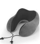 GB14 PODUSZKA PODRÓŻNA TURYSTYCZNA kołnierz ZAGŁÓWEK GABOL ECO Memory Foam szary