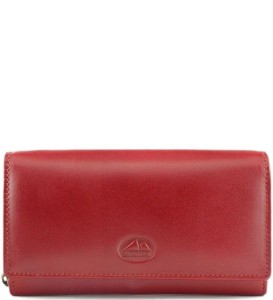 P305 Damski portfel skórzany El Forrest duży zamek skóra naturalna czerwony 3