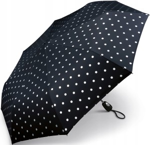 Y65 parasol automatyczny parasolka Pierre Cardin Easymatic srebrne groszki