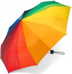 Y37 parasol manualna parasolka Happy Rain Rainbow tęcza