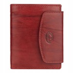 P485 EL FORREST portfel skóra naturalna czerwony 2 RFiD