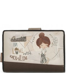 A54 Anekke Muse średni portfel na zamek portmonetka z dziewczynką wz.29 Sophia