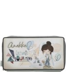 A011 Anekke Sophia bardzo duży portfel etui z dziewczynką recepty paszport wz.29
