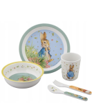 AL10 Zestaw naczyń z melaminy Królik Piotruś PETIT JOUR PARIS 5el komplet