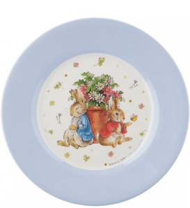 AL02 Talerz z melaminy lekki PETIT JOUR PARIS Królik Piotruś