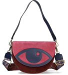 D30 Ego Seven Senses torebka listonoszka skórzana 3 paski półksiężyc klapką