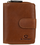 P295 El Forrest damski mały portfel zamek przegrody skóra naturalna