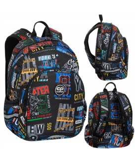 CP01 Plecak szkolny wielokomorowy Rider CoolPack BIg CIty 20 l