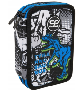 CP04 Piórnik rozkładany podwójny CoolPack Jumper T-rex z wyposażeniem