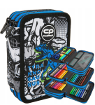 CP05 piórnik Jumper T-rex rozkładany potrójny CoolPack z wyposażeniem