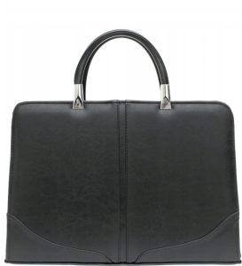 TDE03 Damska torebka, teczka, aktówka czarna wz.01