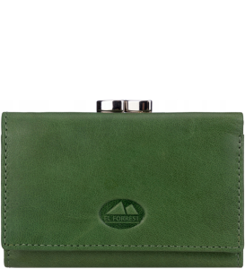 P412 Mały portfel Mato Grosso El Forrest skórzany z biglem i kieszonkami