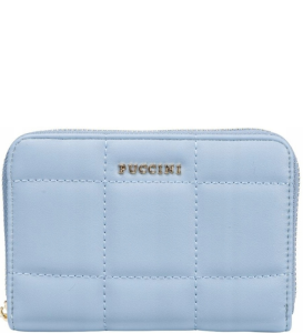 PU17 mały portfel damski Puccini ekoskóra 10x15 cm pikowany