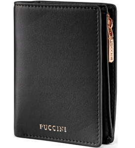 PU23 mały portfel damski Puccini skórzany w pudełku kolekcja Zen ZN9006