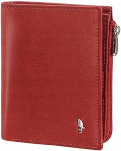 PU45 portfel Puccini skórzany na zamek w pudełku na prezent