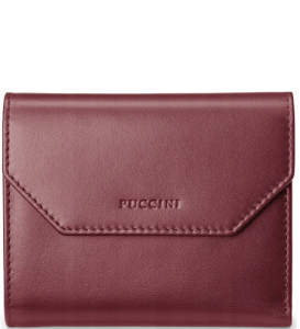 PU40 portfel damski Puccini skórzany w pudełku kolekcja Vulcano