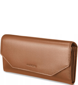 PU39 duży portfel damski Puccini skórzany w pudełku kolekcja Vulcano