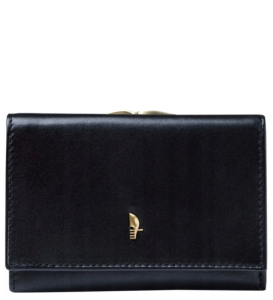 PU47 damski portfel Puccini skórzany na zamek w pudełku na prezent