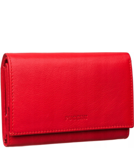 PU59 portfel PUCCINI Etna skórzany damski poziomy na zatrzask