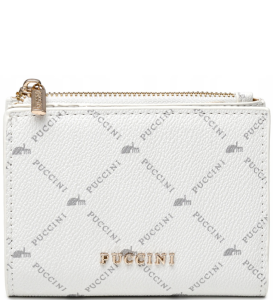 PU53 damski portfel Puccini Monogram mały syntetyczny na zamek