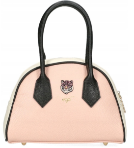 D115 torebka EGO listonoszka uchwyty szeroki pasek skóra Wild Flower wz.06