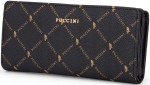 PU51 damski portfel Puccini Monogram duży wachlarzowy poziomy syntetyk