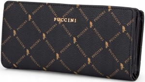 PU51 damski portfel Puccini Monogram duży wachlarzowy poziomy syntetyk