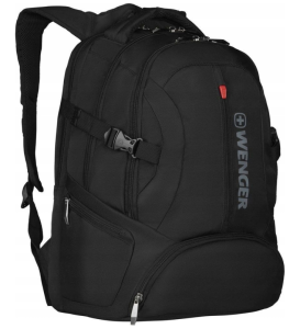 WG14 Duży Plecak Wenger czarny na laptopa 16" 3 komory 600636