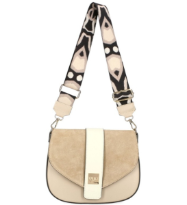 D98 torebka EGO Incecta listonoszka z dwiema klapkami i szerokim paskiem