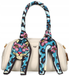 D122 torebka EGO torebka CLASSICA szeroki pasek skóra Wild Flower jamnik