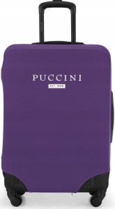 PU80S Puccini pokrowiec elastyczny na średnią walizkę 42x62x42cm 48-76L