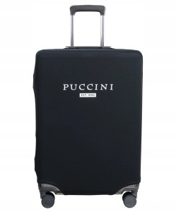 PU80S Puccini pokrowiec elastyczny na średnią walizkę 42x62x42cm 48-76L