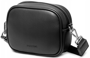 PU79 Puccini torebka listonoszka crossbody minimalistyczna szerokim paskiem