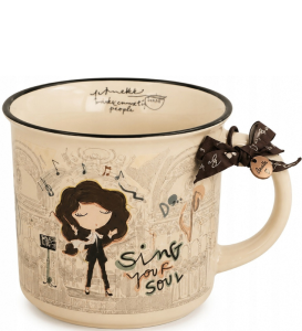 A244 porcelanowy kubek Anekke 360ml Tulip Orchestra z dziewczynką