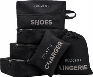 PUCCINI organizery do walizki zestaw etui podróżne turystyczne PU127