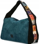 torebka EGO listonoszka zamszowa kuferek z frędzlami jamnik baguette D140