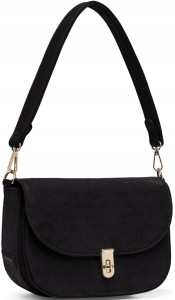 PUCCINI Torebka damska listonoszka eko zamsz BK2251029M PU160