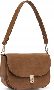 PUCCINI Torebka damska listonoszka eko zamsz BK2251029M PU160