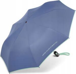 Y41b Benetton orange parasol automatyczny półautomat z zabezpieczeniem