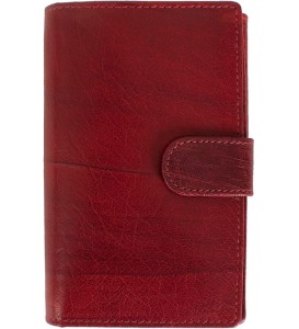 P298 Damski Portfel skórzany el forrest STOP RFID bordowy 