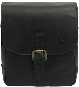 SE06 Torba Saszetka na ramie ze skóry el forrest czarna