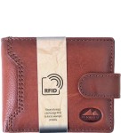 P202 Mały męski portfel skórzany El Forrest RFID brązowy2