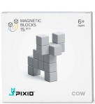 AC02 Klocki Magnetyczne Pixio Color Series animals Grey Cow