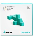 AC02 Klocki Magnetyczne Pixio Color Series animals Turquose Dolphin