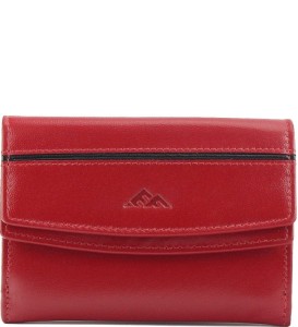 P415 Mały portfel El Forrest RFID skórzany czerwony