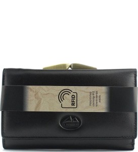 P405 Sredni portfel skórzany El forrest czarny