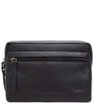 SE05B Duża saszetka skórzana el forrest czarna wz.2